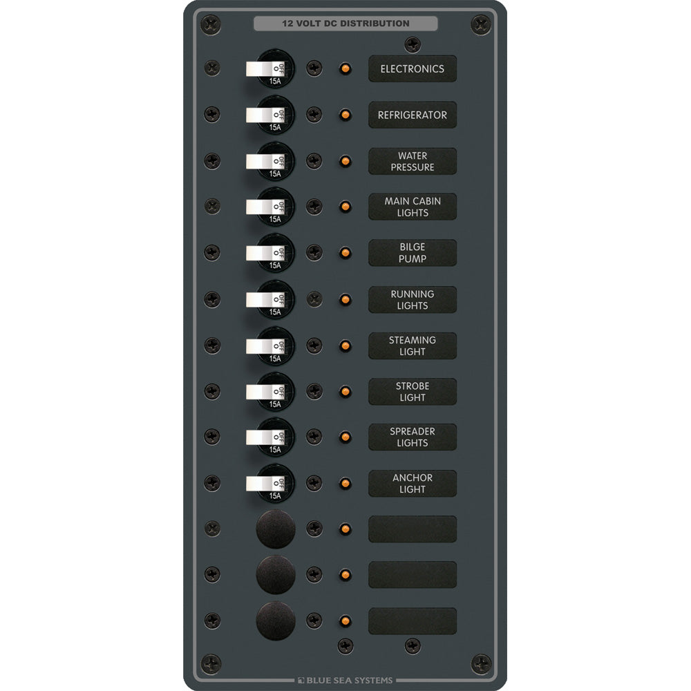 Dc 13 Position Rear Blue Sea 8376 Panel DC 13 Position Vertical 8376 – Drewcraft Marine ...