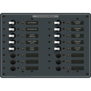 Blue Sea 8377 Panel DC 16 Position [8377] - Electrical Panels