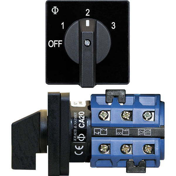 Blue Sea 9010 Switch AV 120VAC 32A OFF + 3 Positions [9010] - Switches & Accessories