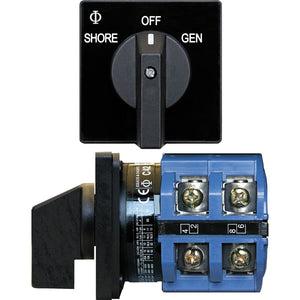 Blue Sea 9011 Switch AV 120VAC 65A OFF + 2 Positions [9011] - Switches & Accessories