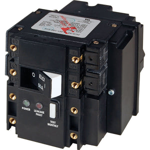 Blue Sea C-Series ELCI Circuit Breaker - Double Pole 240V AC 50A [3093] - Circuit Breakers