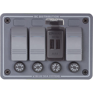 Blue Sea Dual USB Charger - 24V Contura Mount [1039] - Accessories