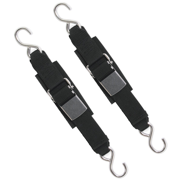 BoatBuckle Stainless Steel Kwik-Lok Transom Tie-Downs [F12066] - Tie-Downs