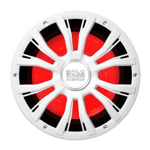 Boss Audio 10’’ MRG10W Subwoofer w/RGB Lighting - White - 800W [MRGB10W] - Subwoofers