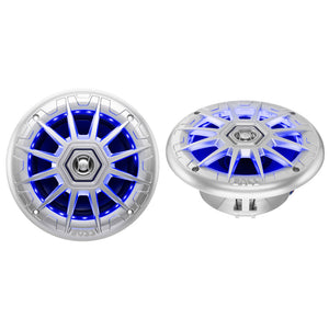 Boss Audio 6.5’’ MRGB65S Speakers w/RGB Lighting - Silver - 200W [MRGB65S] - Speakers