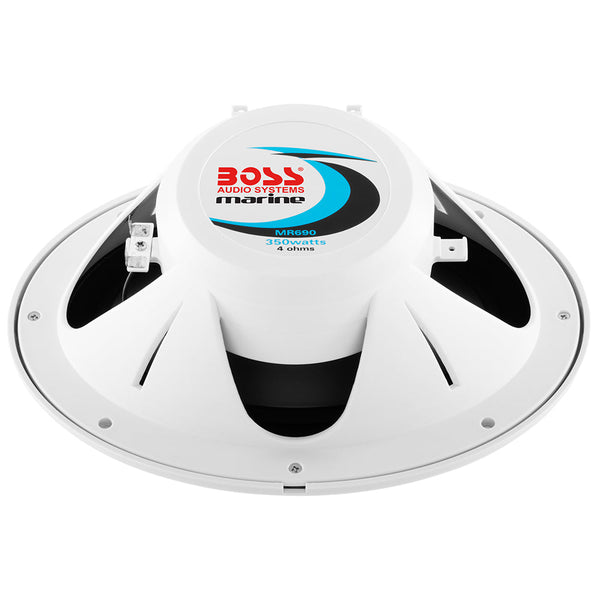 Boss Audio 6’’x 9’’ MR690 Oval Speakers - White - 350W [MR690] - Speakers