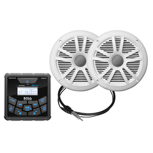 Boss Audio MCKGB450W.6 Marine Stereo 6.5’’ Speaker Kit - White [MCKGB450W.6] - Stereos