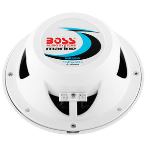 Boss Audio MR50 5.25’’ Round Speakers - White - Pair [MR50] - Speakers
