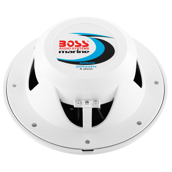Boss Audio MR60 6.5’’ Round Speakers - White - Pair [MR60] - Speakers