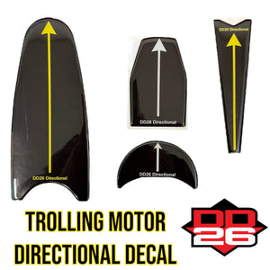 DD26 Directional Indicator Decal for your Trolling motor and Transducer - Decals