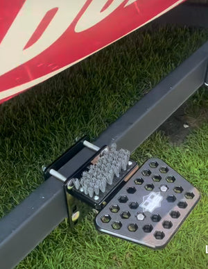 DD26 Fishing Access Step STANDARD with Kick Brush - Boat Accessory