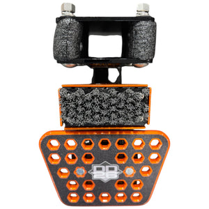 DD26 Fishing Access Step STANDARD with Kick Brush - Orange - Boat Accessory