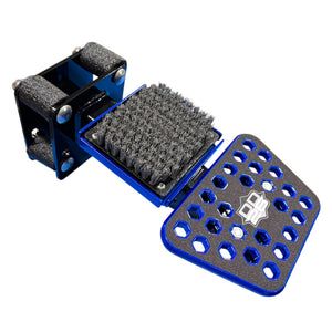 DD26 Fishing Access STEPXL with Mean Clean Kick Brush - Blue - Boat Accessory