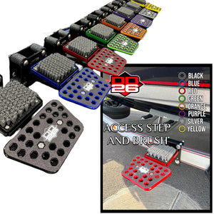 DD26 Fishing Access STEPXL with Mean Clean Kick Brush - Boat Accessory
