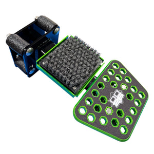 DD26 Fishing Access STEPXL with Mean Clean Kick Brush - Green - Boat Accessory