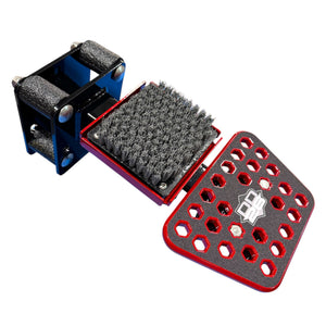 DD26 Fishing Access STEPXL with Mean Clean Kick Brush - Red - Boat Accessory