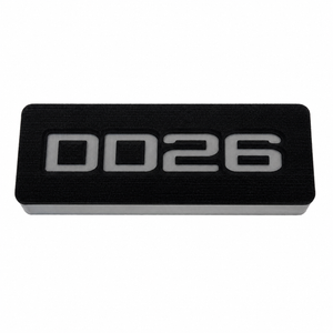 DD26 Fishing Bait Block - Black Front Brushed Finish with Gray Back - Tackle Management