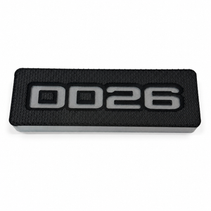 DD26 Fishing Bait Block - Black Front Embossed Finish with Gray Back - Tackle Management