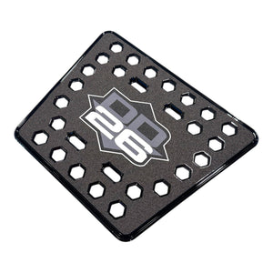 DD26 Fishing Billet Platform Step - Black - Trailer Accessories
