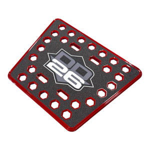 DD26 Fishing Billet Platform Step - Red - Trailer Accessories
