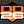 DD26 Fishing Carpet Decal 12’’ x 8’’ - Orange - Boat Accessory