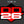 DD26 Fishing Carpet Decal 12’’ x 8’’ - Red - Boat Accessory