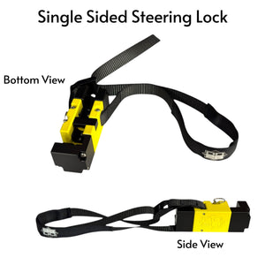 DD26 Fishing Single Side Steering Lock - Yellow - Transom Savers