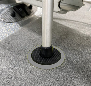 DD26 Fishing Trolling Motor Carpet Saver Pad - Grey Trim - Boat Accessory