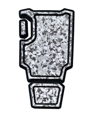 DD26 Fishing Trolling Motor Pedal Pad Lowrance Ghost - Snow Camo Left Button - Boat Accessory