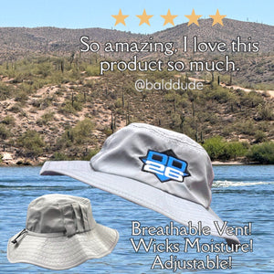 DD26 Fishing Vented Boonie Bucket Hat - Blue - Apparel