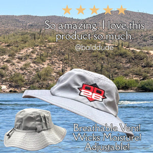 DD26 Fishing Vented Boonie Bucket Hat - Red - Apparel