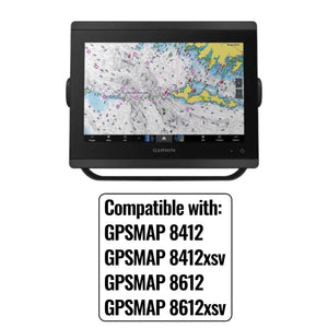 DD26 Graph Accent Strips that fit select Garmin Graphs - GPSMAP 8412-8612 / Black - Graph Protection