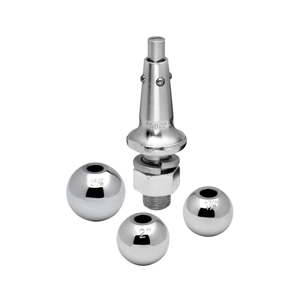 Draw-Tite Interchangeable Hitch Ball w/ 1’’ Shank - 1-7/8’’ 2’’ 2-5/16’’ Balls [63803] - Accessories