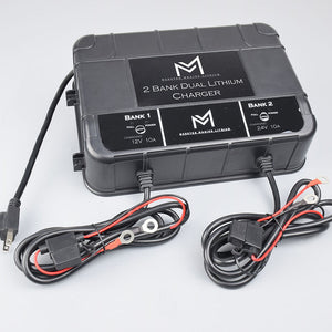 Dual 12v-36v marine waterproof lithium charger