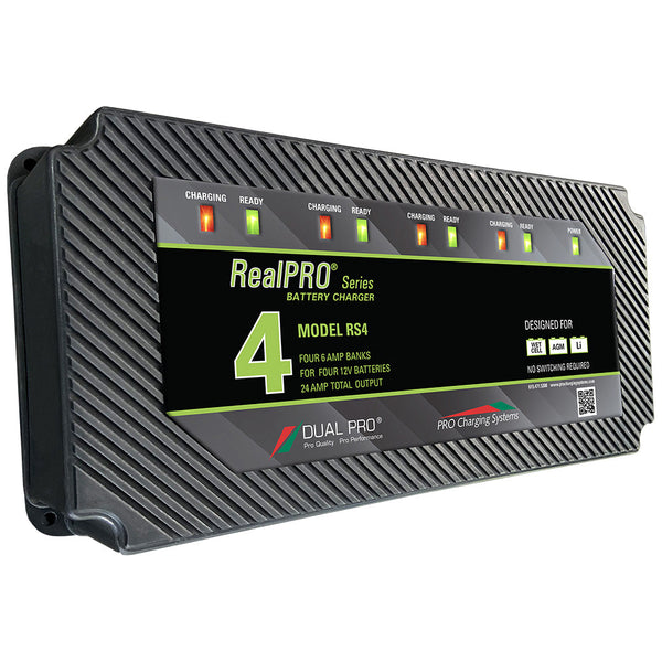 Dual Pro RealPRO Series Battery Charger - 24A - 4-Bank [RS4] - Battery Chargers