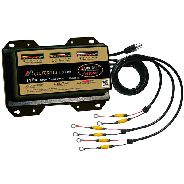 Dual Pro Sportsman Series Battery Charger - 30A - 3-10A-Banks - 12V-36V [SS3] - Battery Chargers