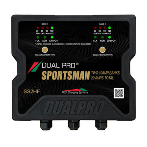 Dual Pro Sportsman Series HF Battery Charter - 20 Amp - 2 Bank [SS2HF] - Battery Chargers