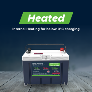 EPOCH 12V 120Ah Pro Series - Heated & Bluetooth & Victron Comms LiFePO4 Battery - Lithium Battery