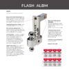 Flash 8 Inch Drop 2 Inch Shank Built-In Locks and 2″ & 2 5/16″ Stainless Balls – DT-ALBM6800-2S - trailer hitch