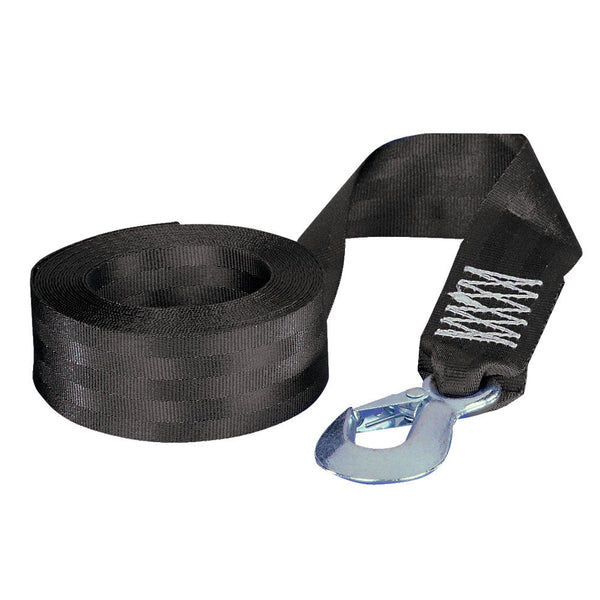 Fulton 2’’ x 12’ Winch Strap w/Hook - 1,800lbs Max Load [501208] - Winch Straps & Cables