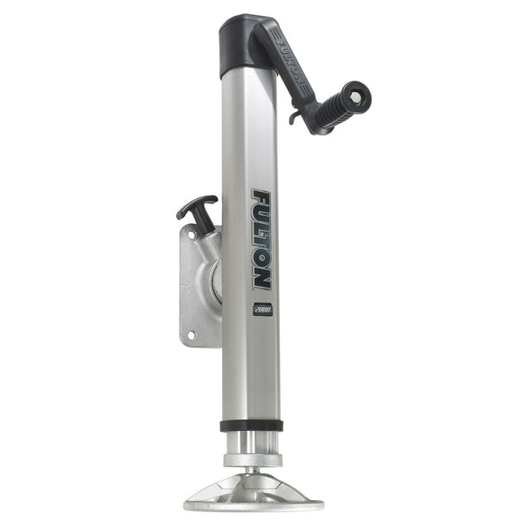 Fulton F2 Trailer Jack Bolt-On 2,000 lbs. Lift Capacity Adjustable Swivel w/Footplate [1413230134] - Jacks & Dollies