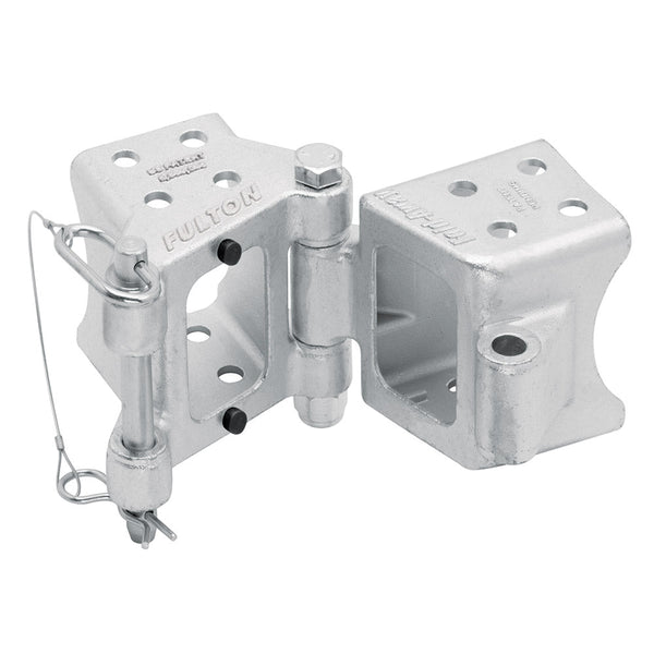 Fulton Fold-Away Bolt-On Hinge Kit 3’’ x 5’’ Trailer Beam Rating 9,000 lbs. 48’’ Pivot Z-Max 600 Zinc