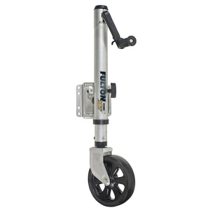 Fulton XLT 1500 lbs. Swing Away Bolt-On Jack w/12’’ Travel & 8’’ Poly Wheel - Sharkskin Finish [141133] - Jacks