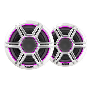 Fusion Apollo 6.5’’ LED Marine Speakers w/Sports White Grille [010-02918-01] - Speakers