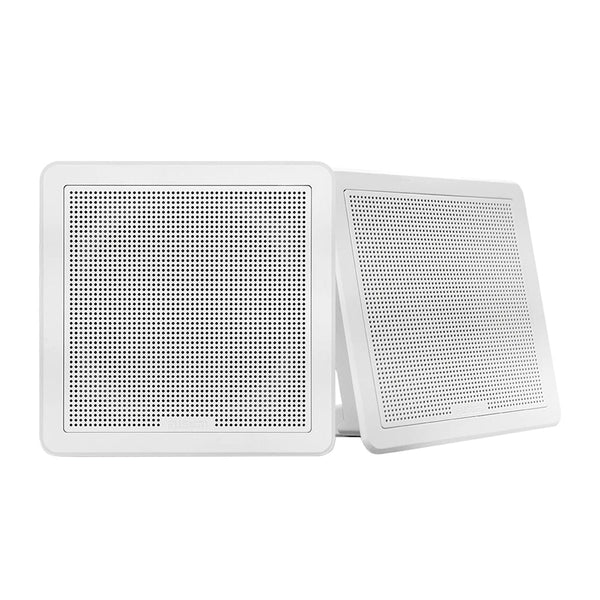 Fusion FM-65SW FM Series 6.5’’ 120 Flush Mount Square Marine Speakers - White Grill - 120W [010-02299-10] - Speakers