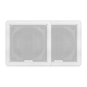 Fusion FM-65SW FM Series 6.5’’ 120 Flush Mount Square Marine Speakers - White Grill - 120W [010-02299-10] - Speakers