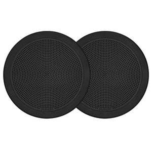 Fusion FM-F77RB FM Series 7.7’’ Flush Mount Round Marine Speakers - Black Grill - 200W [010-02300-01] - Speakers