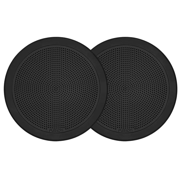 Fusion FM-F77RB FM Series 7.7’’ Flush Mount Round Marine Speakers - Black Grill - 200W [010-02300-01] - Speakers