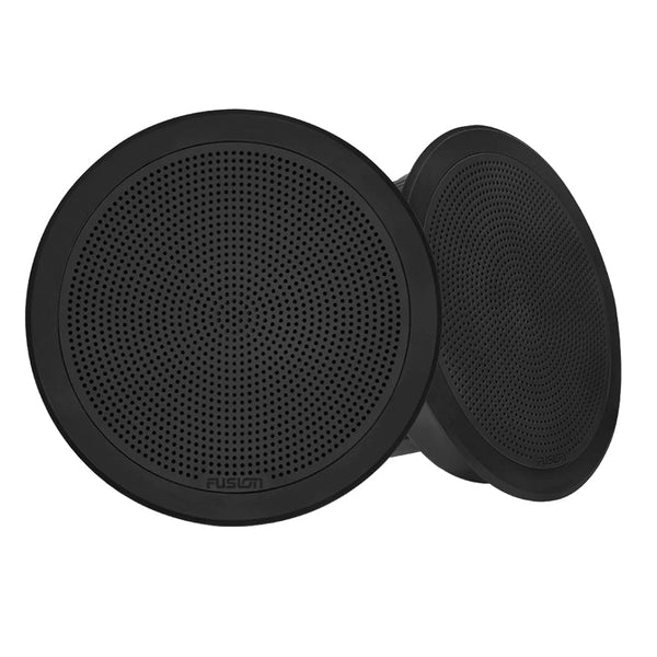 Fusion FM-F77RB FM Series 7.7’’ Flush Mount Round Marine Speakers - Black Grill - 200W [010-02300-01] - Speakers