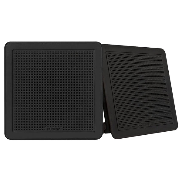 Fusion FM-F77RB FM Series 7.7’’ Flush Mount Square Marine Speakers - Black Grill - 200W [010-02300-11] - Speakers